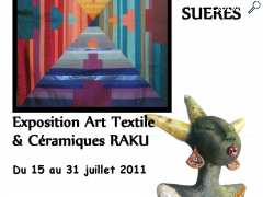 фотография de Exposition Art textile et céramique raku